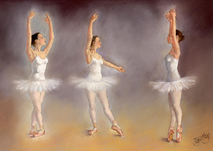 Studies of a Ballet Dancer Painting by Margaret Merry