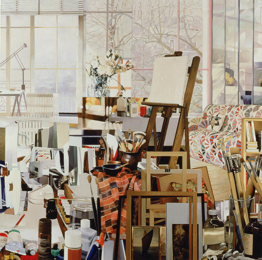 Jeremy Annett Photograph - Studio, 1986 Oil On Canvas by Jeremy Annett