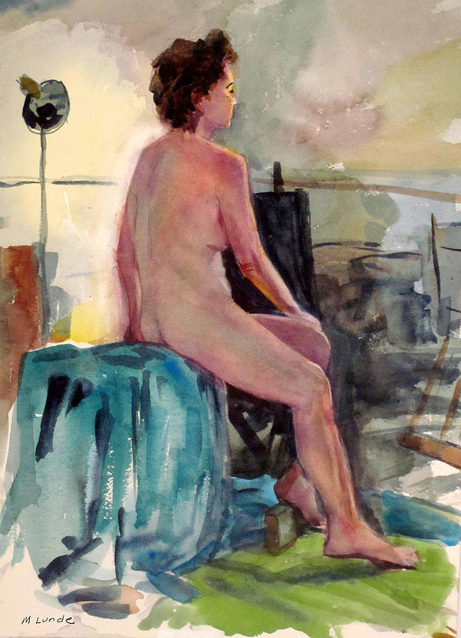 Studio Nude Painting by Mark Lunde
