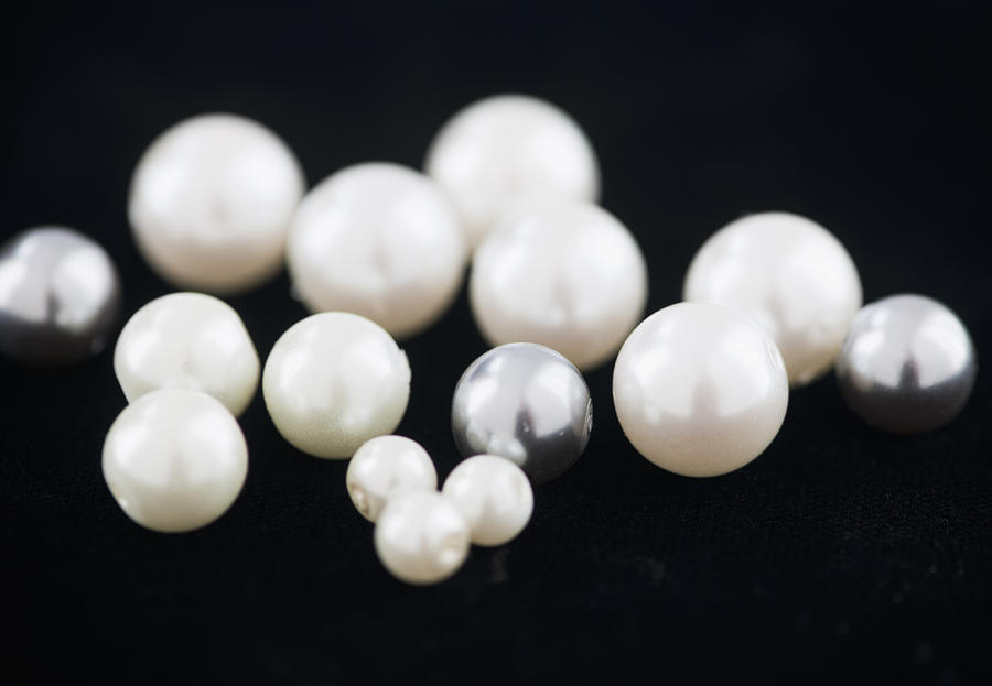 Studio shot of pearls Photograph by Tetra Images