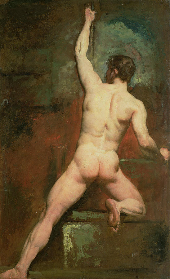 Study For A Male Nude Painting by William Etty