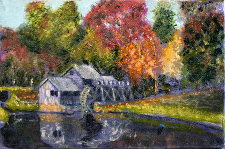 Study for Mabry Mill Painting by David Zimmerman