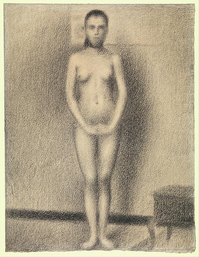 Seated Female Nude By Georges Seurat Print And Painting
