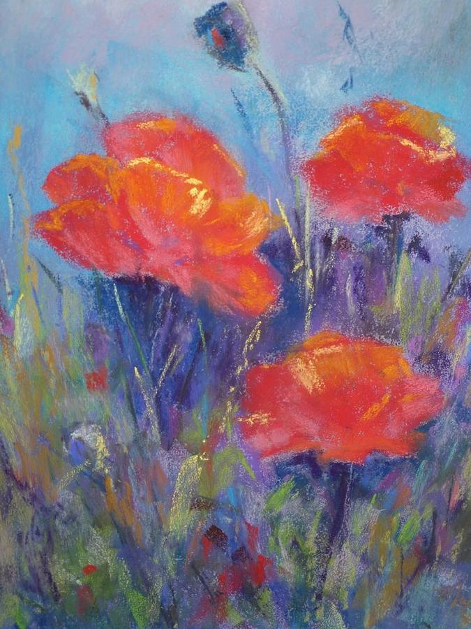 Study in Poppies III Painting by Mary Dunn - Fine Art America