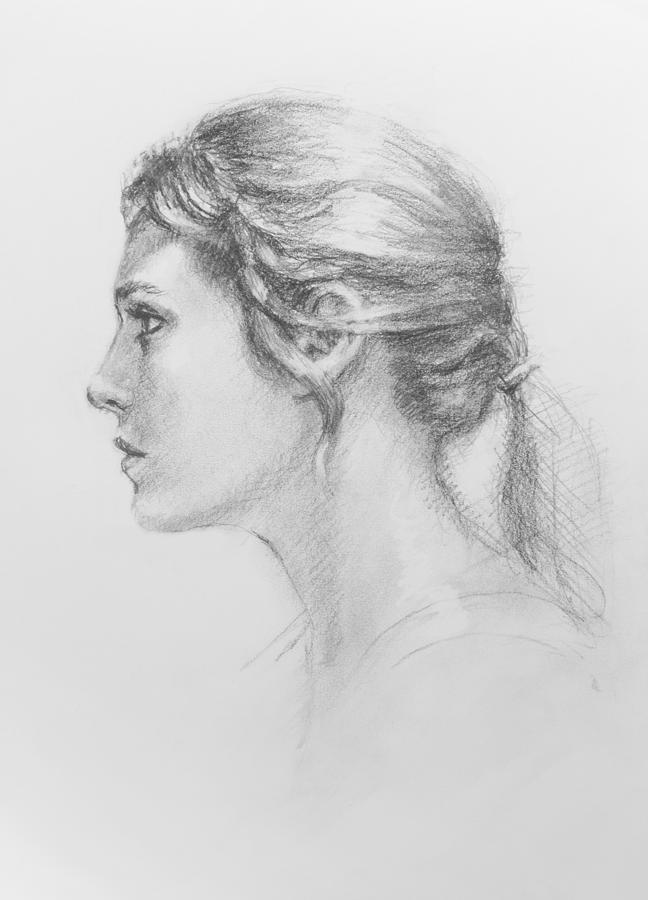 Study in Profile Drawing by Sarah Parks