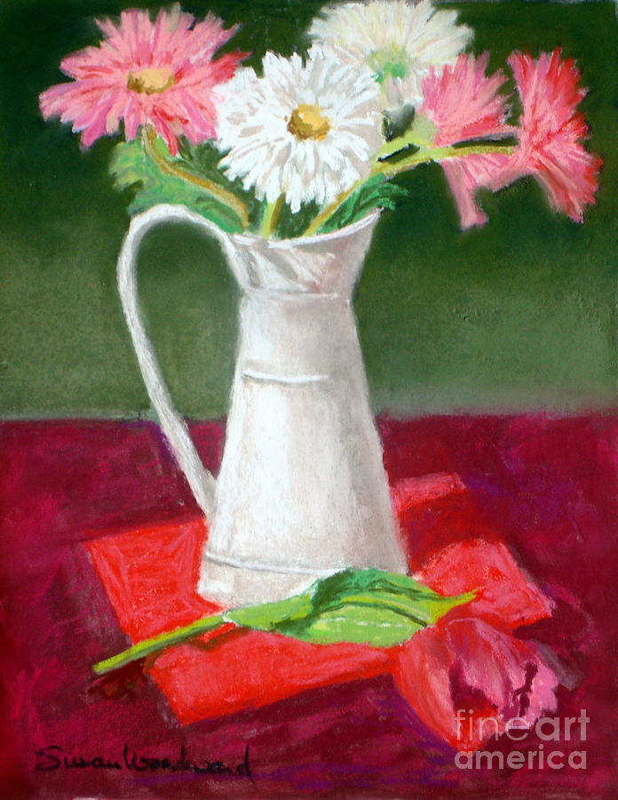 Study in Red Pastel by Susan Woodward