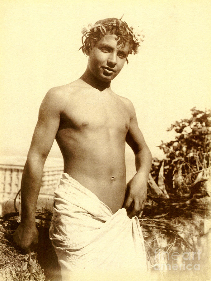 Wilhelm Von Gloeden Photograph - Study of a Young Boy in Naples by Wilhelm von Gloeden