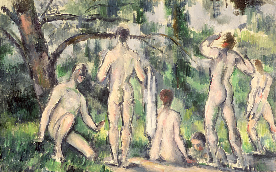 Nude Painting - Study of Bathers by Paul Cezanne