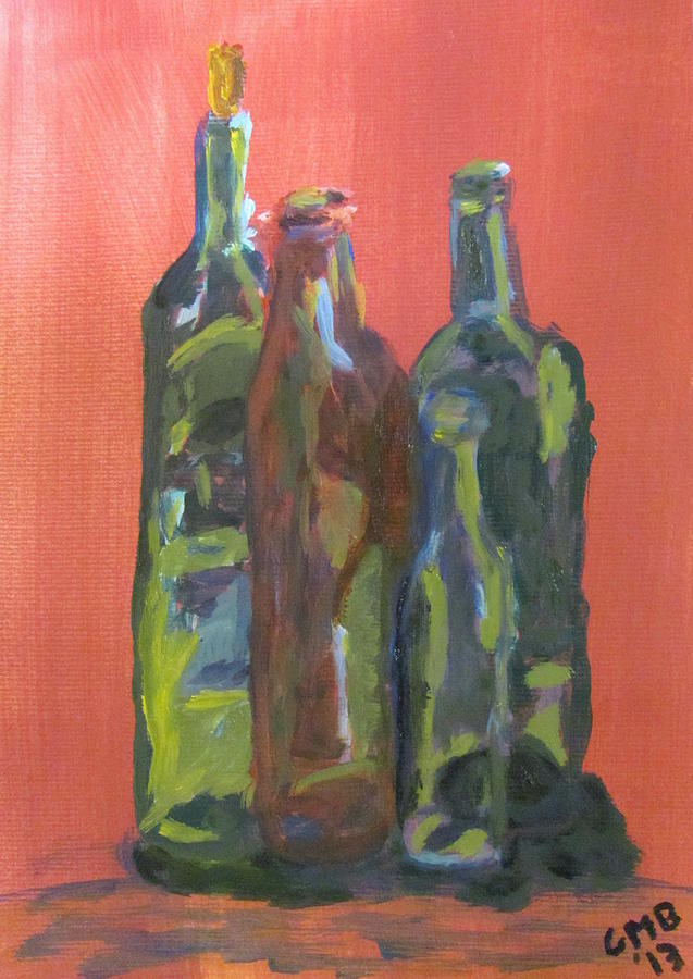 Still Life Painting - Study of Bottles by Greg Mason Burns