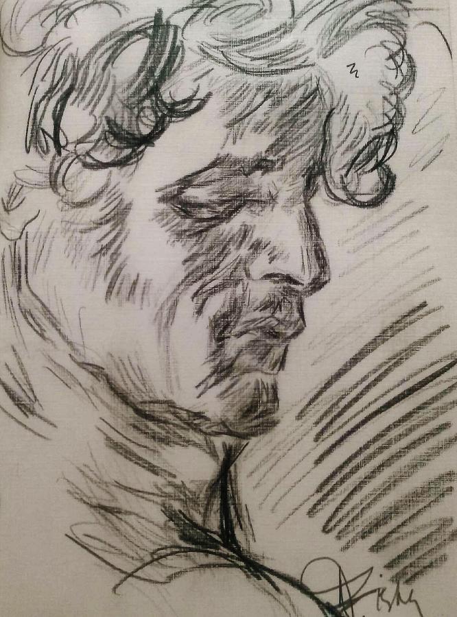 Study of Richard Drawing by Dawn Caravetta Fisher