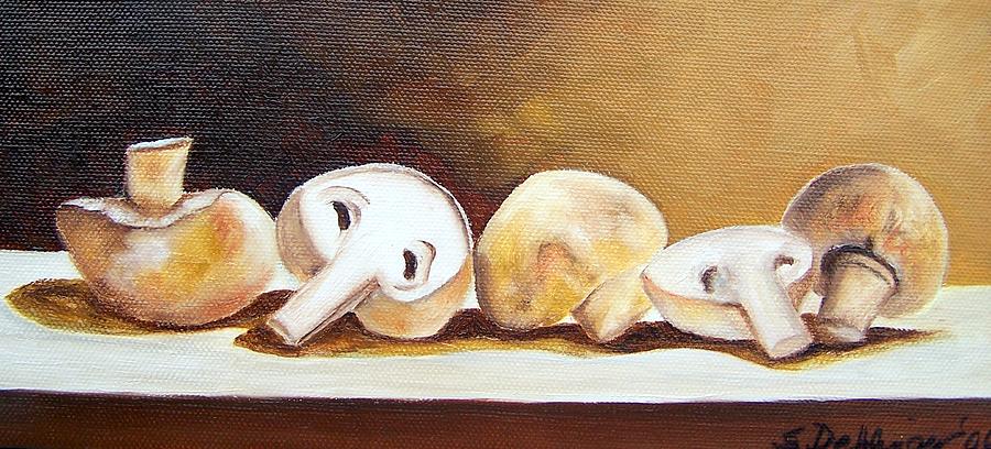 Study of Shrooms--SOLD Painting by Susan Dehlinger