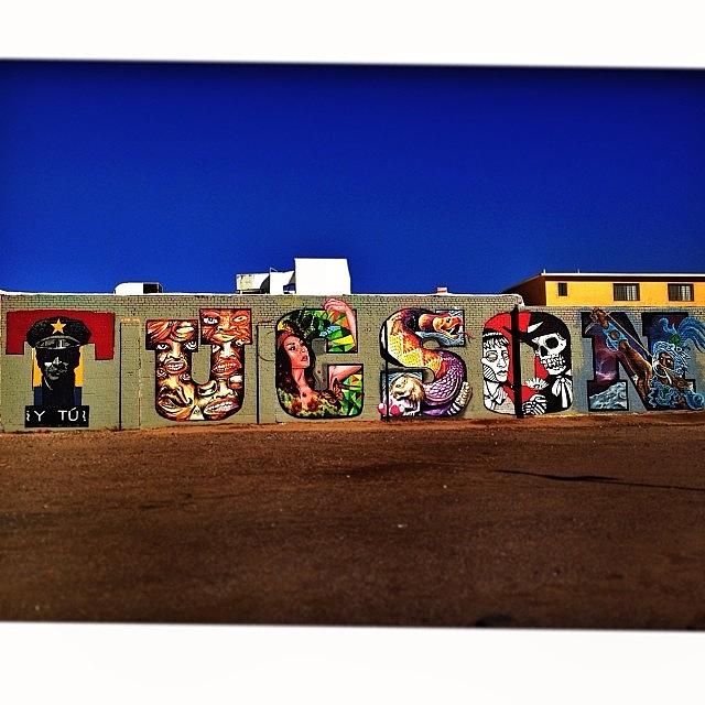 Tucson Photograph - Stumbled Upon This Wall Of Awesomeness by AZ Street Art