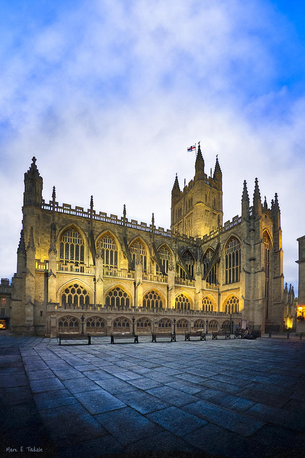 Stunning Beauty of Bath Abbey At Dusk Photograph by Mark Tisdale