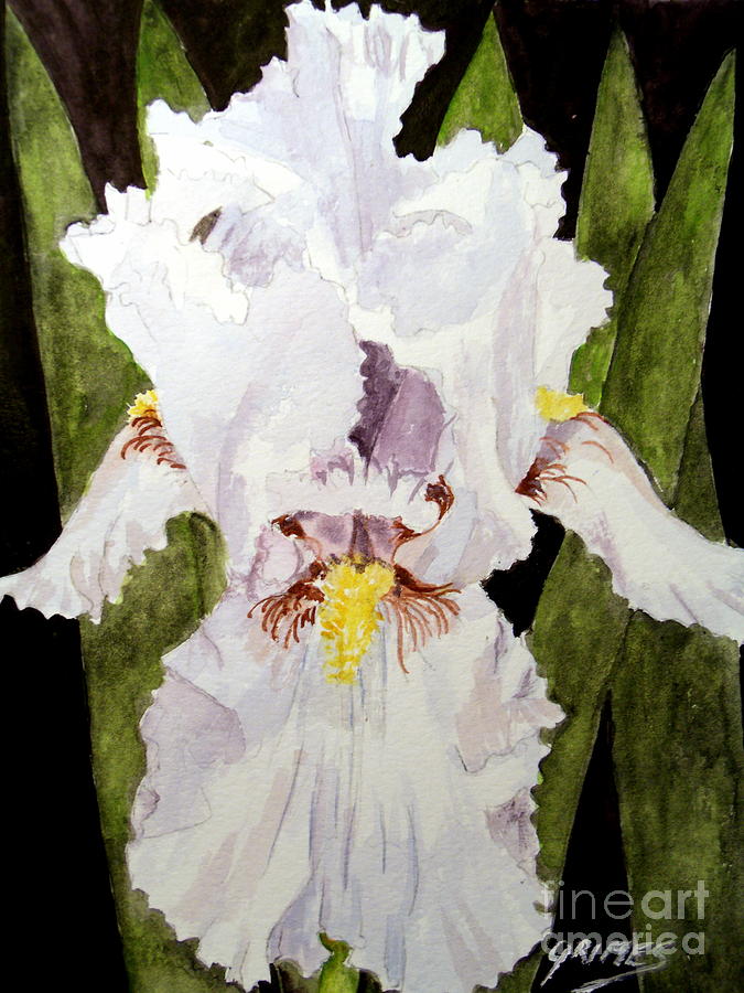 Stunning in White Painting by Carol Grimes