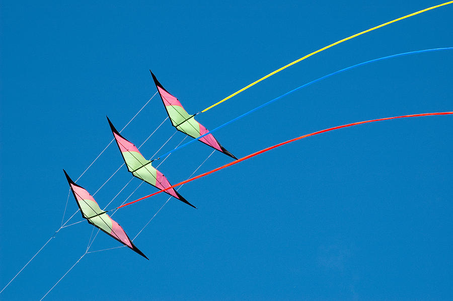 Kite Festival Photograph - Stunt kite at the Windscape Kite Festival 2011 by Rob Huntley