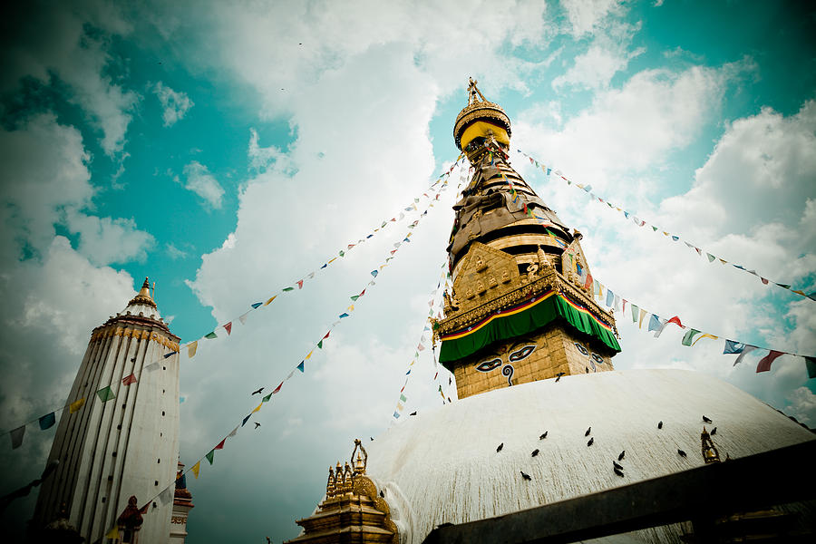 Stupa Swayambhunath Kathmandu Photograph by Raimond Klavins
