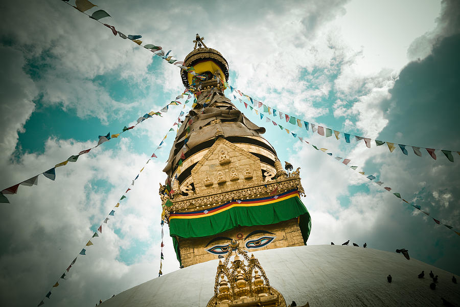 Stupa Swayambhunath Photograph by Raimond Klavins