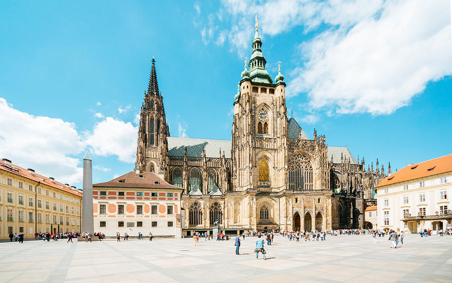 St.Vitus Cathedral in Prague castle Photograph by Danilovi