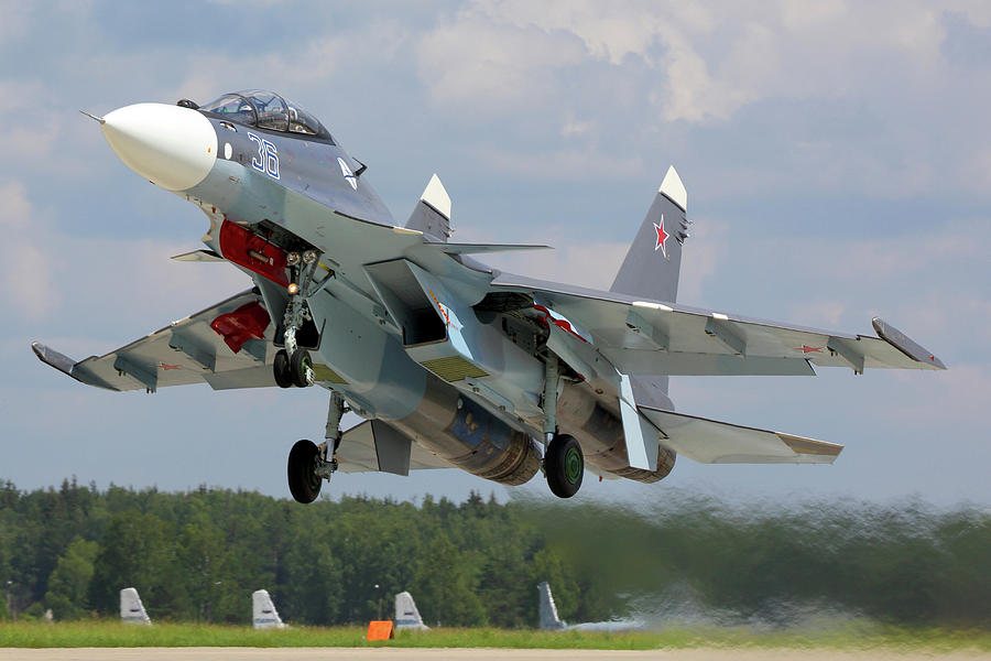 Su-30sm Jet Fighter Of The Russian Navy Photograph by Artyom Anikeev ...