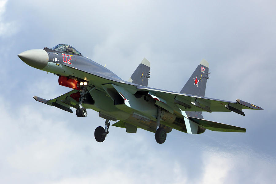 Su-35s Jet Fighter Of The Russian Air Photograph by Artyom Anikeev ...