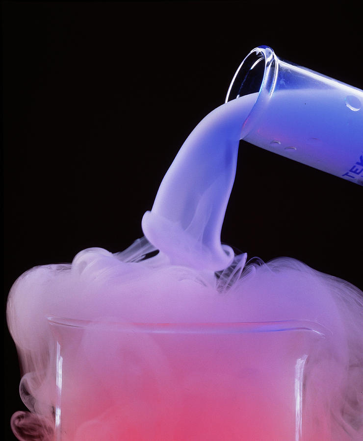 Sublimation Or Vaporisation Of Dry Ice Photograph by Matt Meadows/science Photo Library