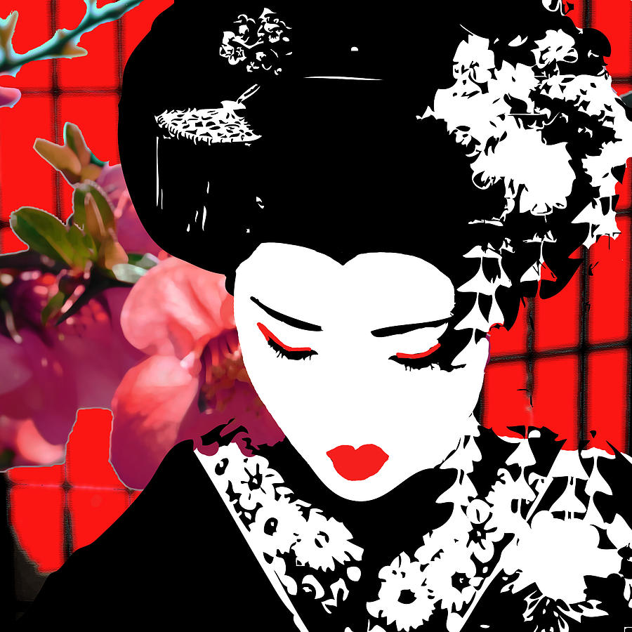 Geisha Painting - Sublime by Erica Falke