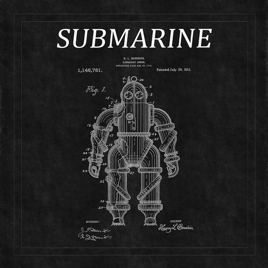 Submarine Patent 10 Photograph by Andrew Fare