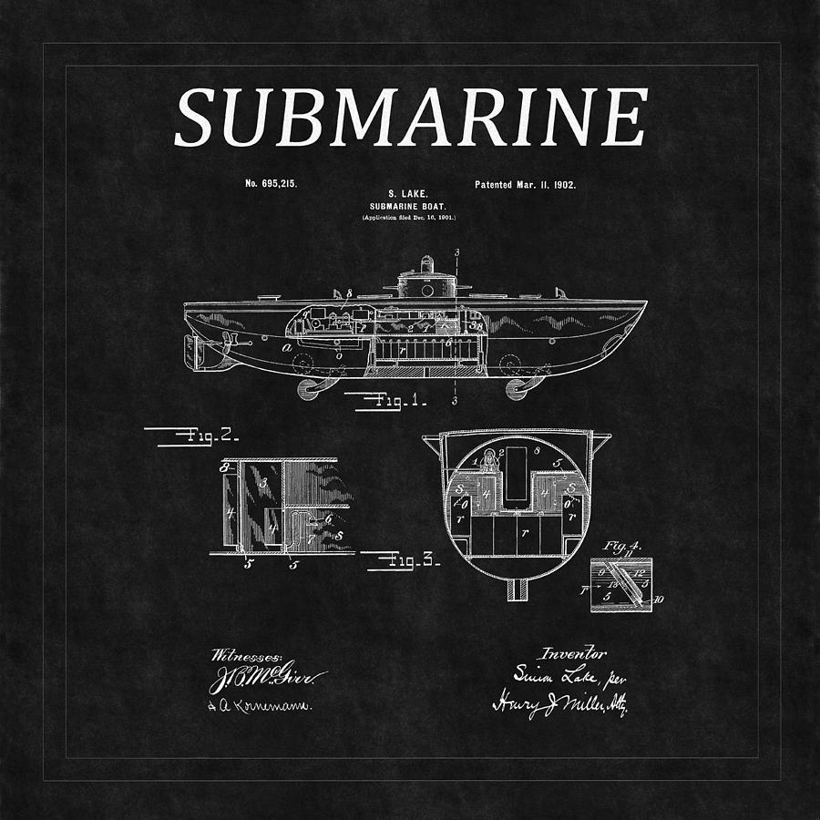 Submarine Patent 6 Photograph by Andrew Fare
