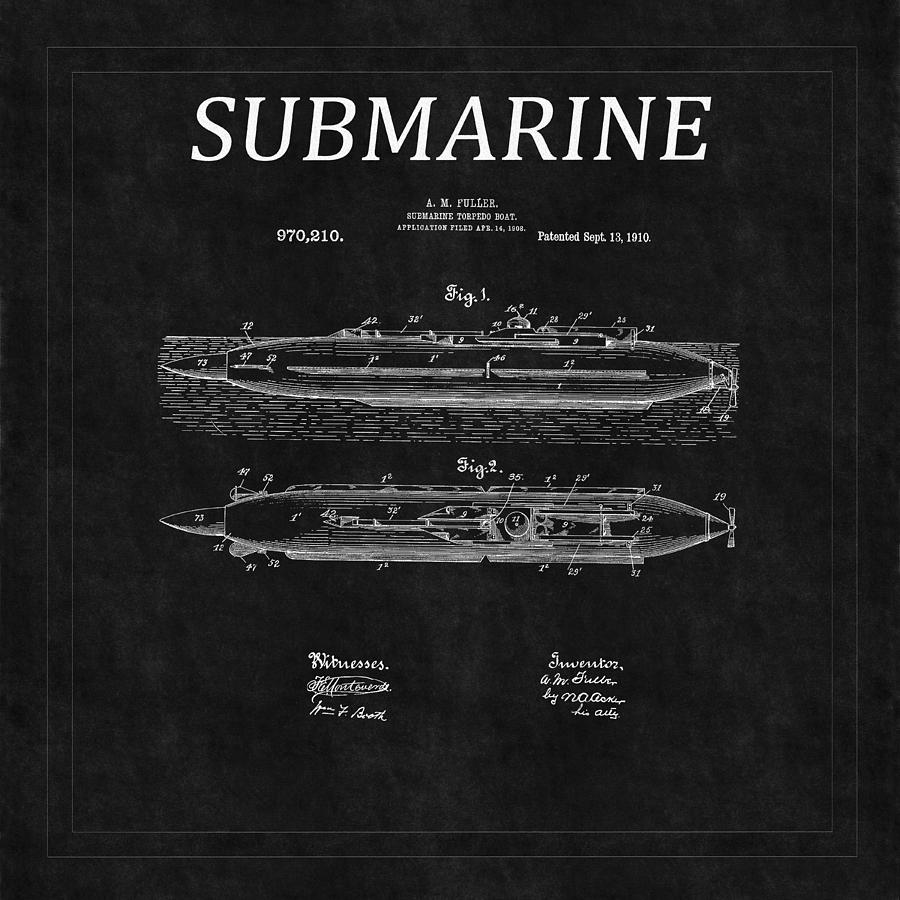 Submarine Patent 8 Photograph by Andrew Fare