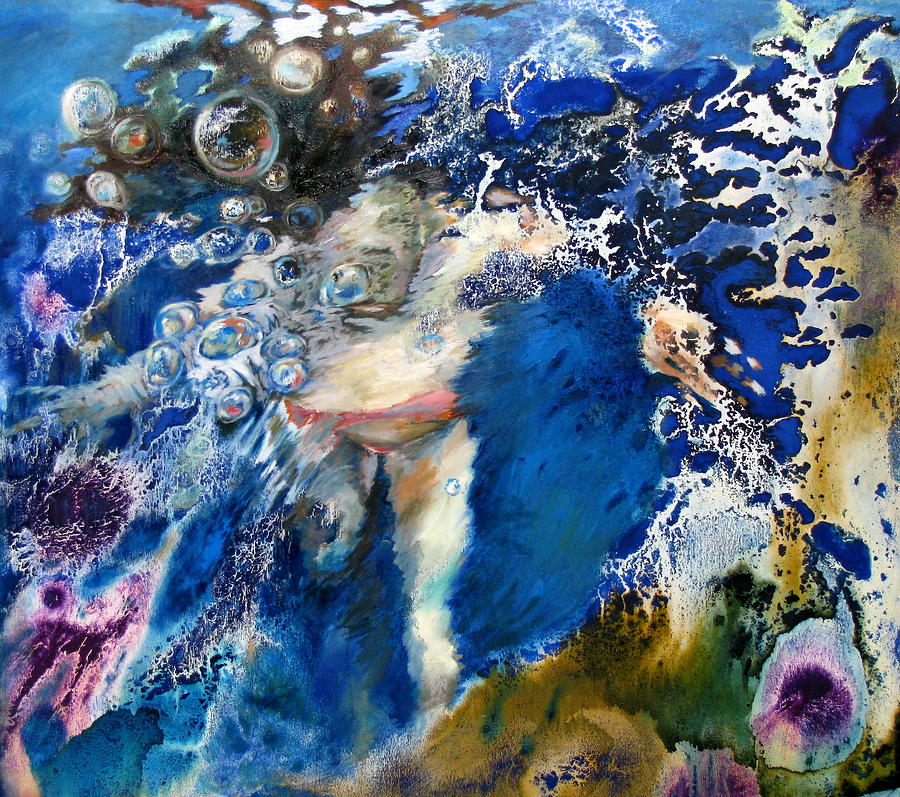 Submerging Painting by Lina Golan - Fine Art America
