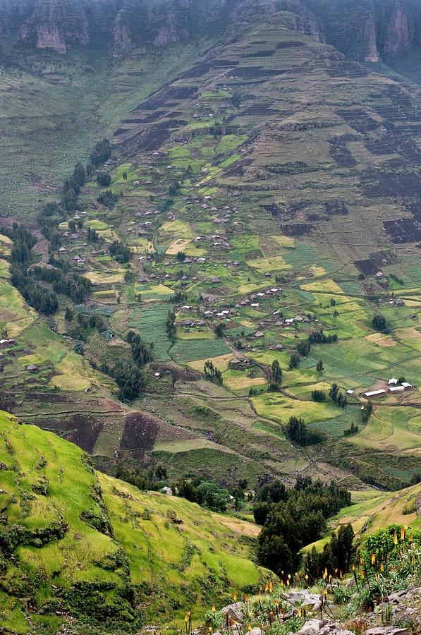Simien Mountains National Park Photograph - Subsistence Farming In Simien Mountains by Tony Camacho