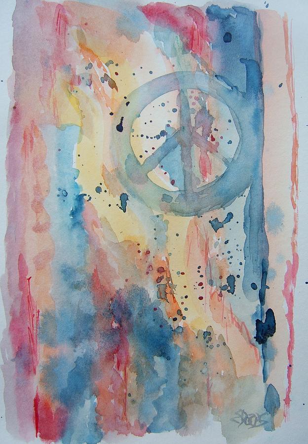Subtle Peace Painting by Elaine Duras