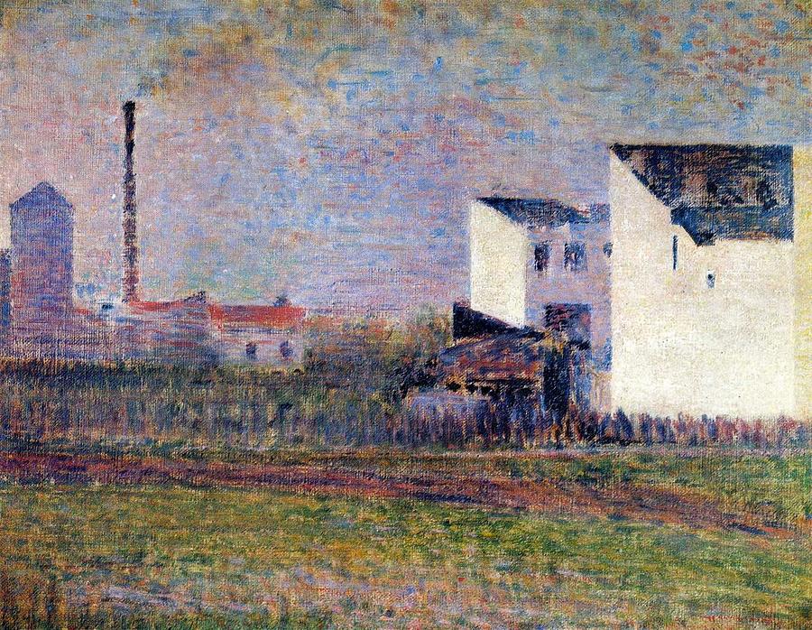 Georges Pierre Seurat Painting - Suburb by Georges Seurat
