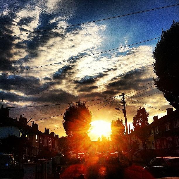 Summer Photograph - Suburban Sunset #cappaghdrive #finglas by Stephen Browne