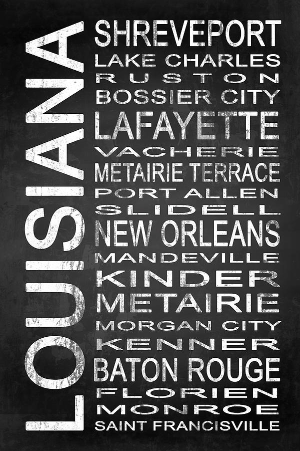 Lafayette Digital Art - SUBWAY Louisiana State 1 by Melissa Smith