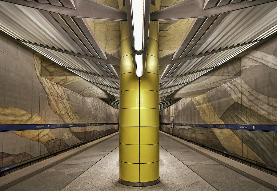 Munich Movie Photograph - Subway Munich by Renate Reichert