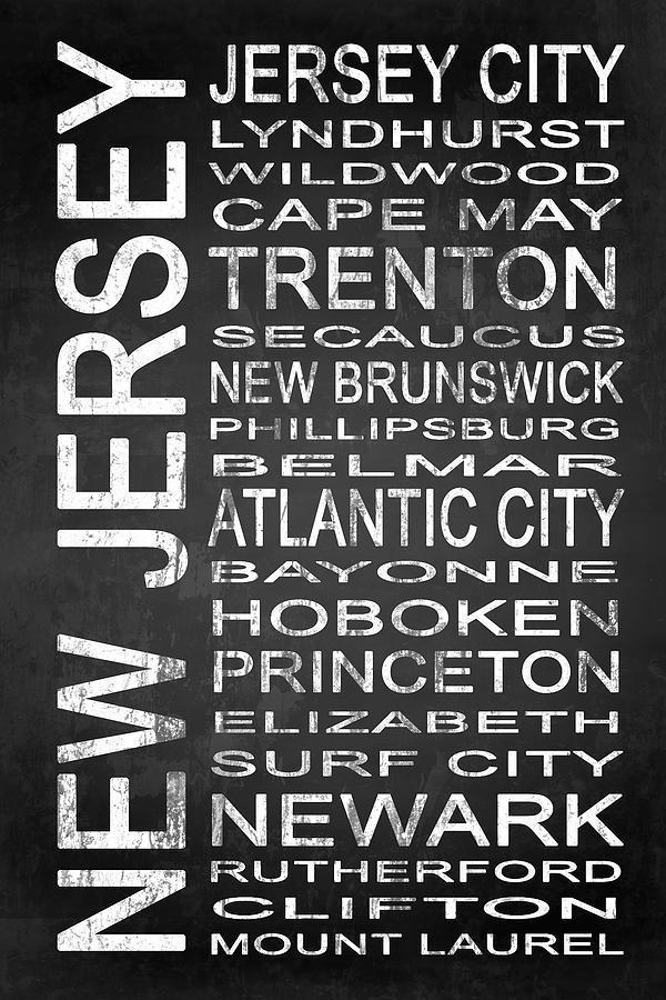 Jersey City Digital Art - SUBWAY New Jersey State 1 by Melissa Smith
