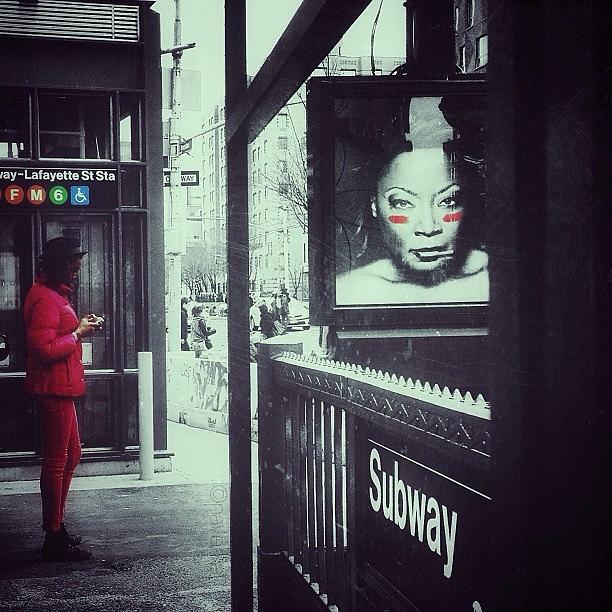 Nycsubway Photograph - Subway Scarlet by Natasha Marco