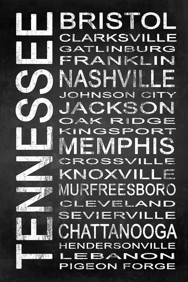 Nashville Digital Art - SUBWAY Tennessee State 1 by Melissa Smith