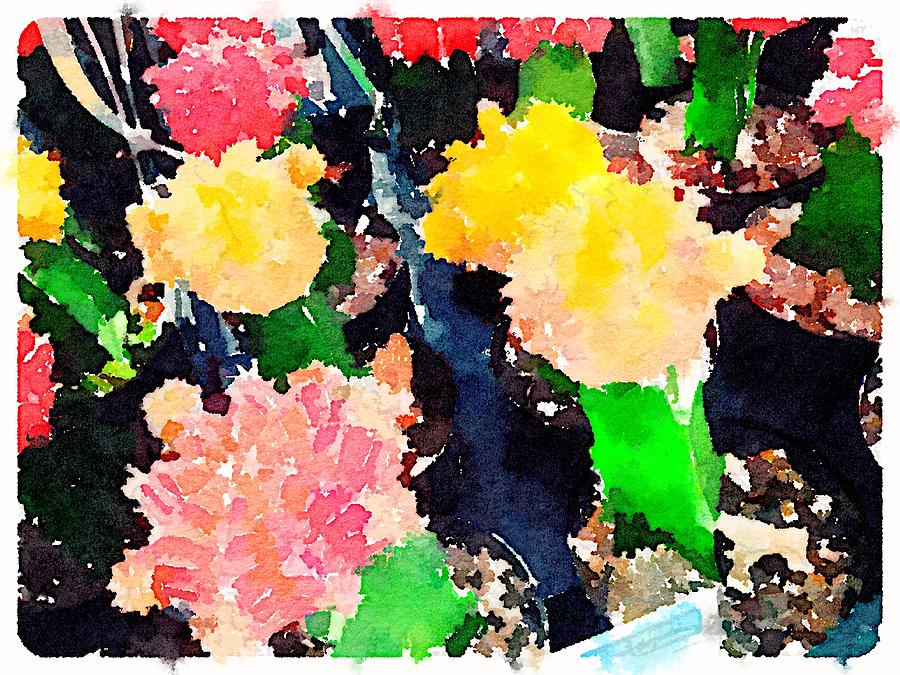 Succulent Blooms Digital Art by Shannon Grissom