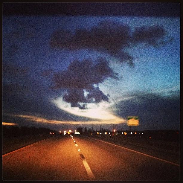 Infamous Photograph - Such A Beautiful Sky On My Drive Home by Harry Demasiado