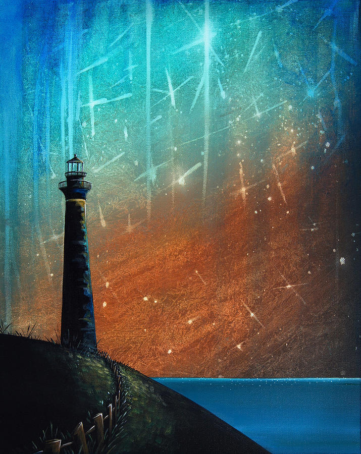 Space Painting - Such A Night As This by Cindy Thornton