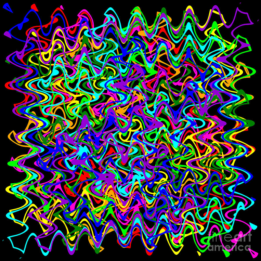 Sudoku Connections Wave Digital Art by Ron Brown