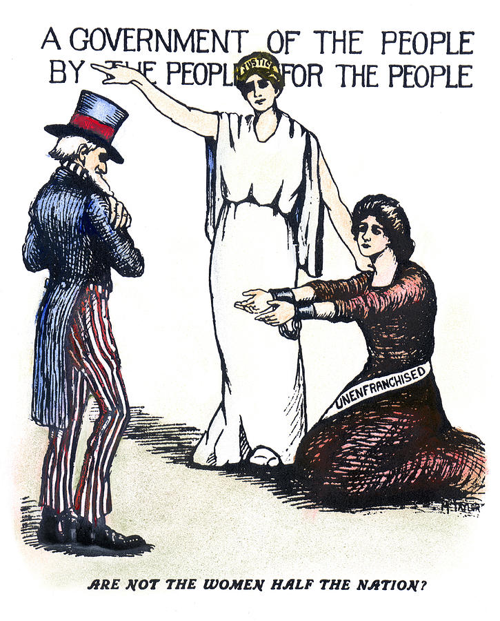 Suffrage Cartoon, C1919 Painting by Granger Pixels