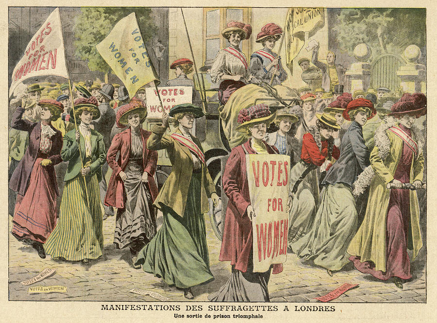 Suffragettes Celebrate The Release Drawing by Mary Evans Picture ...