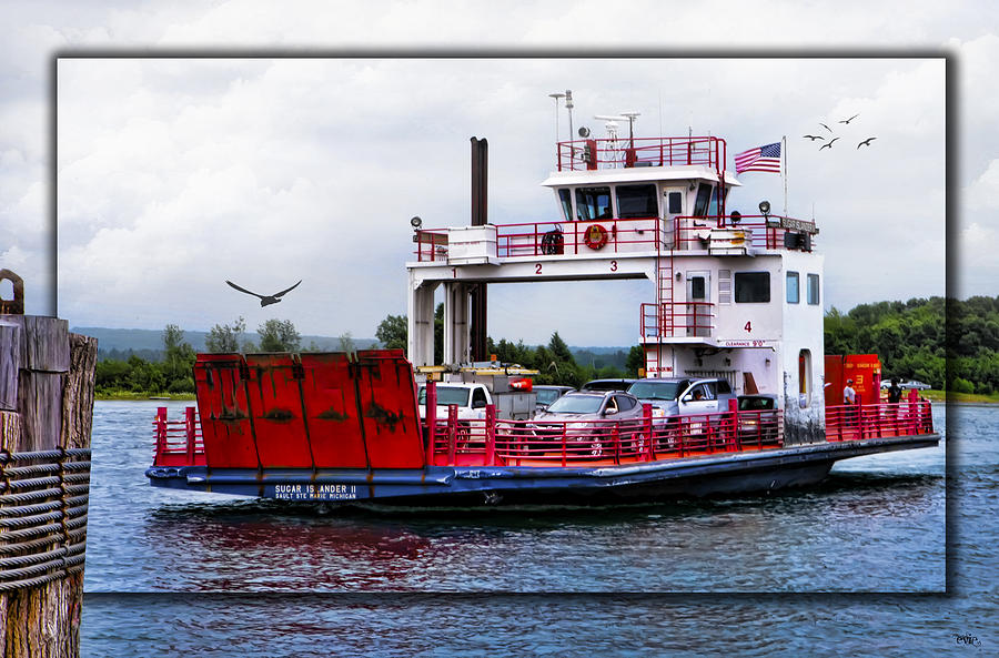 Transportation Photograph - Sugar Island Ferry by Evie Carrier