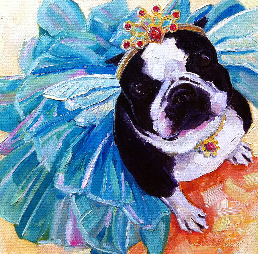 Dog Painting - Sugar Plum Terrier by Kristy Tracy