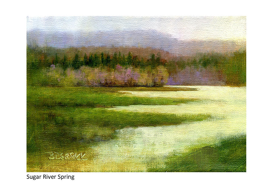 Sugar River Spring Painting by Betsy Derrick