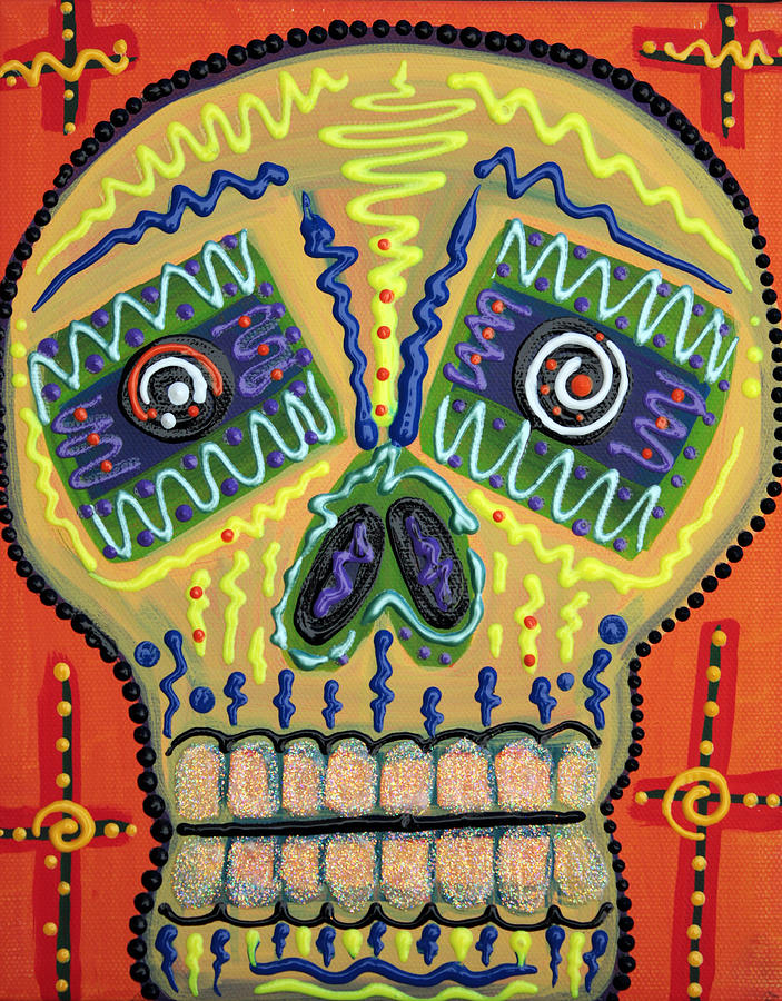 Sugar Skull Delight Painting by Laura Barbosa | Fine Art America