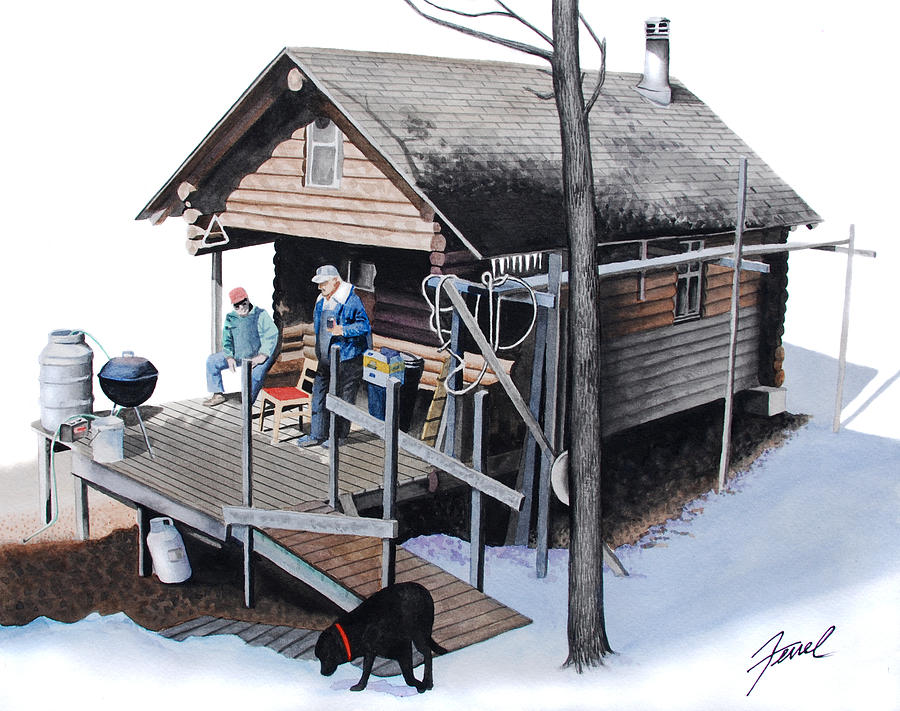 Sugarbush Cabin Painting by Ferrel Cordle